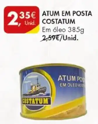 Pingo Doce ATUM EM POSTA COSTATUM Em óleo 385g promoção