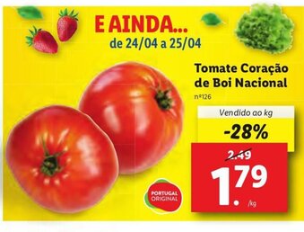 Lidl Tomate Coração de Boi Nacional promoção
