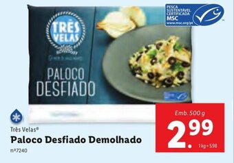 Lidl Paloco Desfiado Demolhado 500g promoção