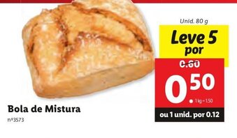 Lidl Bola de Mistura 80g promoção