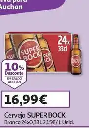 Auchan Super bock - cerveja promoção