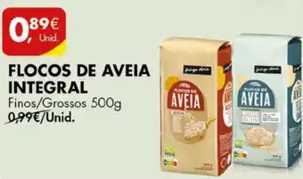 Pingo Doce FLOCOS DE AVEIA INTEGRAL Finos/Grossos 500g promoção