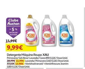 Auchan Xau - detergente maquina roupa promoção