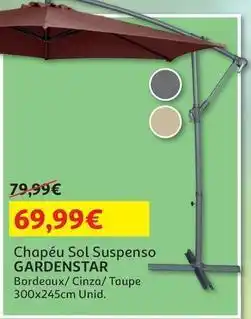 Auchan Gardenstar - chapéu sol suspenso promoção