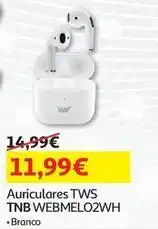 Auchan Tnb - auriculares tws webmelo2wh promoção