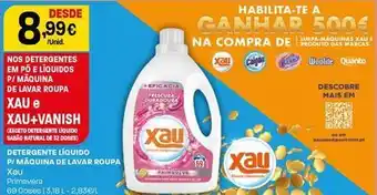 Xau - detergente líquido p/ máquina de lavar roupa