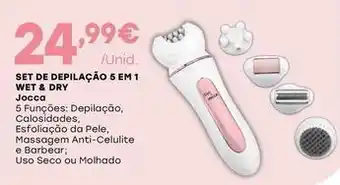 Intermarché Jocca - set de depilação 5 em 1 wet & dry promoção