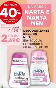 Intermarché Narta - desodorizante roll-on promoção