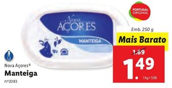 Lidl Nova Açores Manteiga 250g promoção