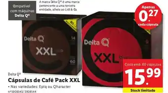 Lidl Delta Q Cápsula de Cafè Pack XXL promoção