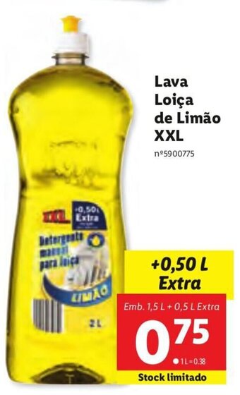 Lidl Lava Loiça de Limão XXL promoção