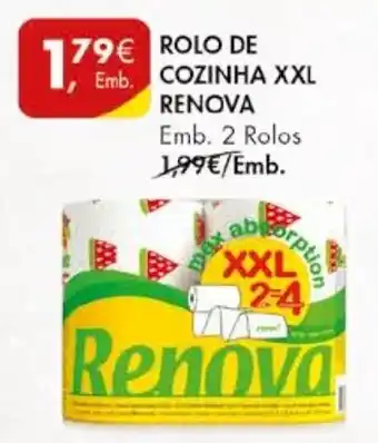 Pingo Doce ROLO DE COZINHA XXL RENOVA Emb. 2 Rolos promoção