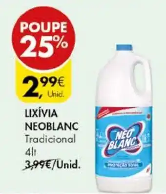 Pingo Doce LIXÍVIA NEOBLANC Tradicional 4lt promoção