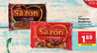 Lidl Sazon Temperos Brasileiros 60g promoção