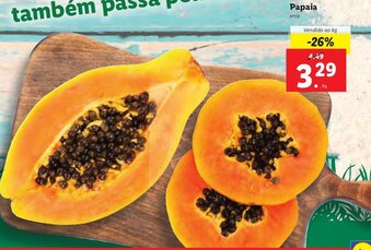 Lidl Papaia promoção