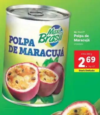 Lidl Polpa de Maracujá 565g promoção