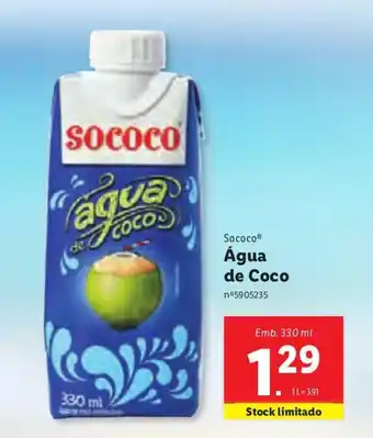 Lidl Água de Coco 330ml promoção