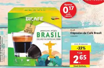 Lidl Cápsulas de Café Brasil promoção