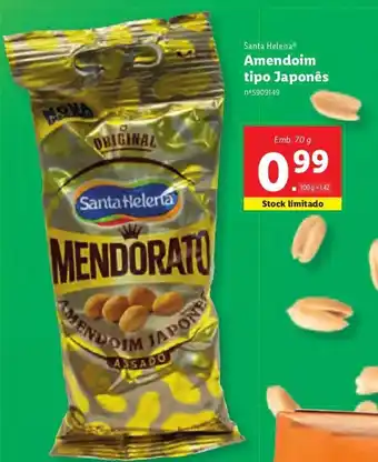 Lidl Amendoim Tipo Japonês 70g promoção