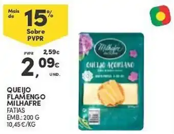 Continente QUEIJO FLAMENGO MILHAFRE FATIAS EMB:200 G promoção