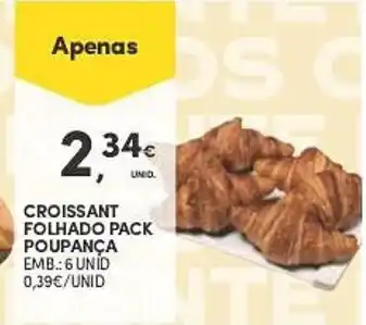 Continente CROISSANT FOLHADO PACK POUPANÇA EMB.: 6 UNID promoção