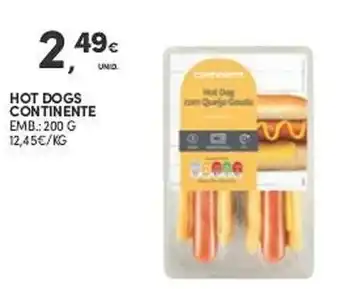 Continente HOT DOGS CONTINENTE EMB.: 200 G promoção