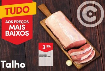 Continente Lombo de Porco S/Osso promoção