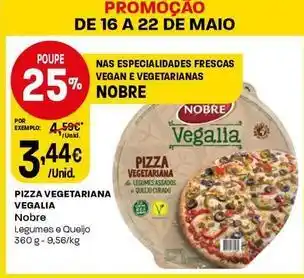 Intermarché Nobre - pizza vegetariana vegalia promoção