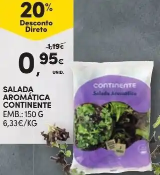 Continente Salada Aromática Continente 150g promoção