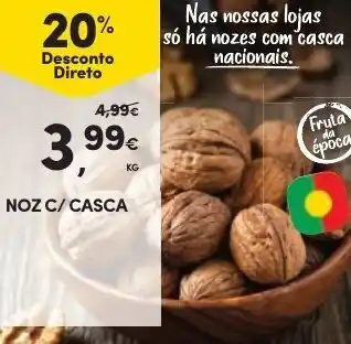 Continente Noz c/Casca promoção