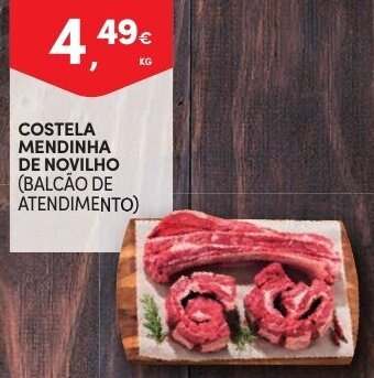 Costela Mendinha de Novilho