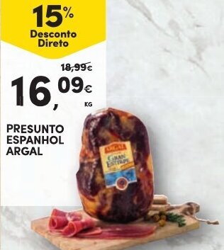 Continente Presunto Espanhol Argal promoção