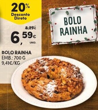 Continente Bolo Rainha 700g promoção