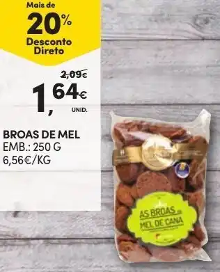 Continente Broas de Mel 250g promoção