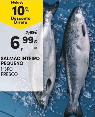 Salmão Inteiro Pequeno 1-3kg