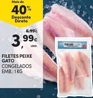 Continente Filetes Peixe Gato 1kg promoção