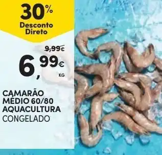Continente Camarão Médio60/80 Aquacultura promoção