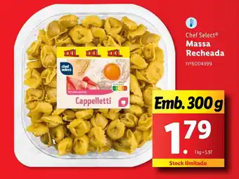 Lidl Chef Select Massa Recheada Emb. 300g promoção