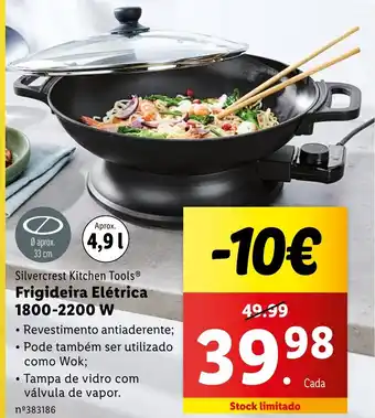 Lidl Silvercrest Kitchen Tools Frigideira Elétrica 1800-2200 W promoção