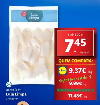 Lidl Ocean Sea Lula Limpa Emb. 800 g promoção