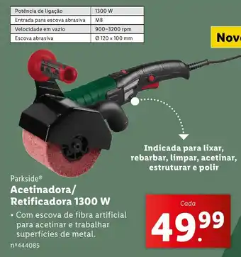 Lidl Parkside Acetinadora/ Retificadora 1300 W promoção