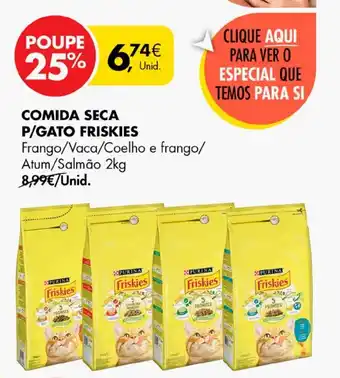Pingo Doce COMIDA SECA P/GATO FRISKIES promoção