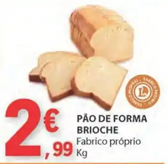 E.Leclerc PÃO DE FORMA BRIOCHE kg promoção