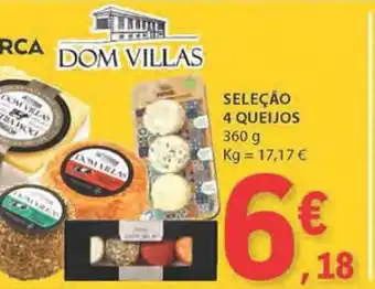 E.Leclerc SELEÇÃO 4 QUEIJOS 360 g promoção