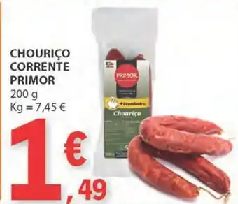 E.Leclerc CHOURIÇO CORRENTE PRIMOR 200 g promoção