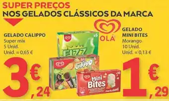 E.Leclerc GELADO CALIPPO Super mix 5 Unid. promoção