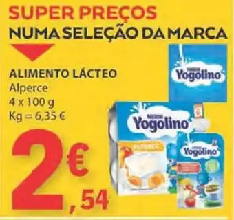 E.Leclerc ALIMENTO LÁCTEO Alperce 4x100g promoção