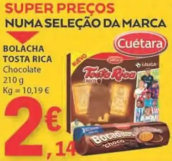 E.Leclerc BOLACHA TOSTA RICA Chocolate 210g promoção