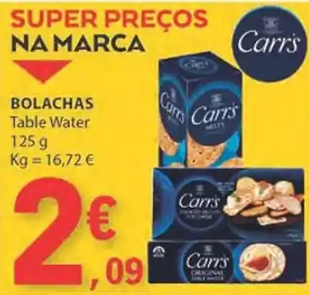 E.Leclerc BOLACHAS Table Water 125g promoção