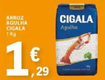 E.Leclerc ARROZ AGULHA CIGALA 1 Kg promoção